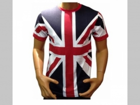 UNION JACK- Britská vlajka, obojstranné celofarebné pánske tričko 100%bavlna 